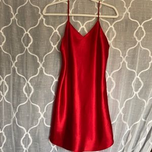 Red Silk Dress
